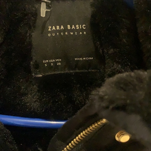 Zara long navy woman jacket - Picture 2 of 4